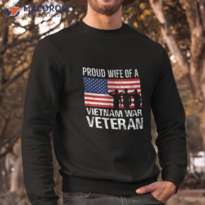 proud wife vietnam war veteran husband wives matching design shirt sweatshirt