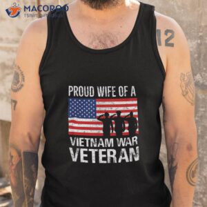 proud wife vietnam war veteran husband wives matching design shirt tank top