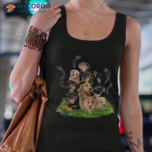 puppy lover pile cute puppy dog shirt tank top 4