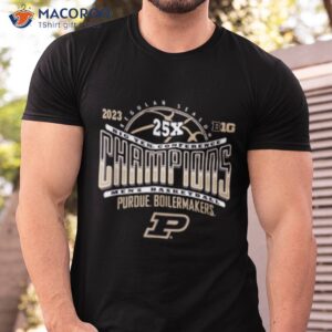 Purdue Boilermakers Big Ten Champs Basketball 2023 25x Black Shirt