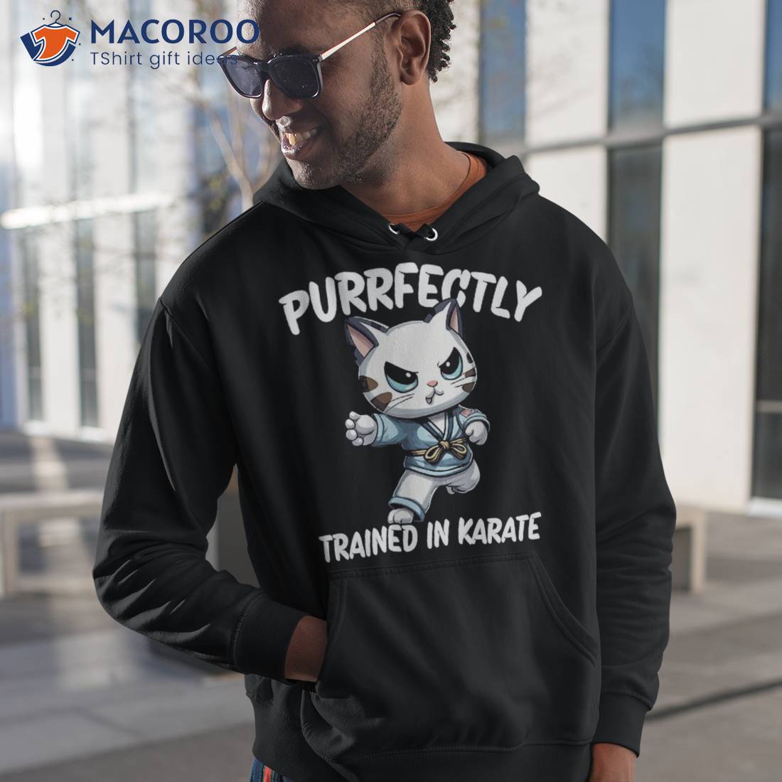 Purrfectly Trained In Karate Cat Shirt Purrfectly Trained In Karate Cat Shirt