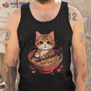 ra cat anime bowl kawaii neko japanese shirt tank top