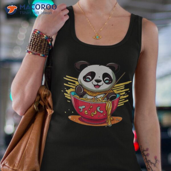 Ra N’ Chill Kawaii Panda Japanese Noodle Anime Girls Teen Shirt