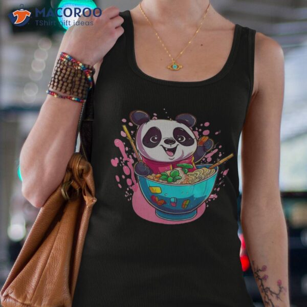 Ra N’ Chill Kawaii Panda Japanese Noodle Anime Girls Teen Shirt