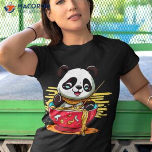 ra n chill kawaii panda japanese noodle anime girls teen shirt tshirt 1 1