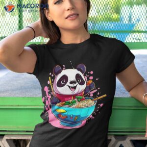 ra n chill kawaii panda japanese noodle anime girls teen shirt tshirt 1