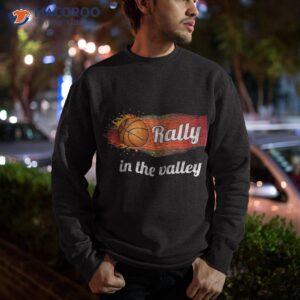 rally in the valley phoenix flaming basketball retro sunset shirt sweatshirt