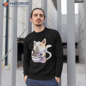 ramen cat kawaii anime japanese kawaii neko shirt sweatshirt 1