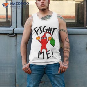 red pikmin fight me shirt tank top 2