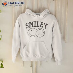 relaxed fit smiley shirt hoodie