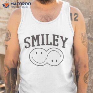 relaxed fit smiley shirt tank top