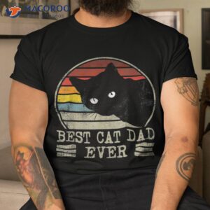 retro best cat daddy fathers day mom ever for s 2023 shirt tshirt