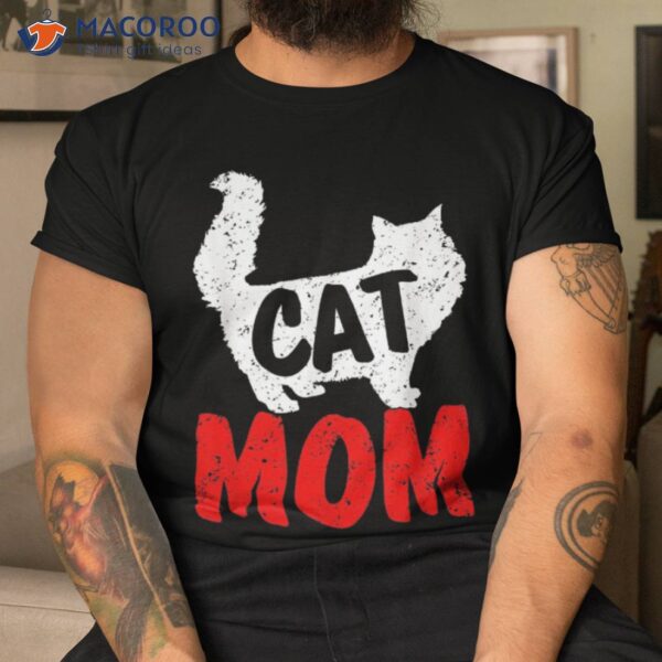 Retro Best Cat Mom Mother’s Day Mommy Kitten Mama Lover Shirt