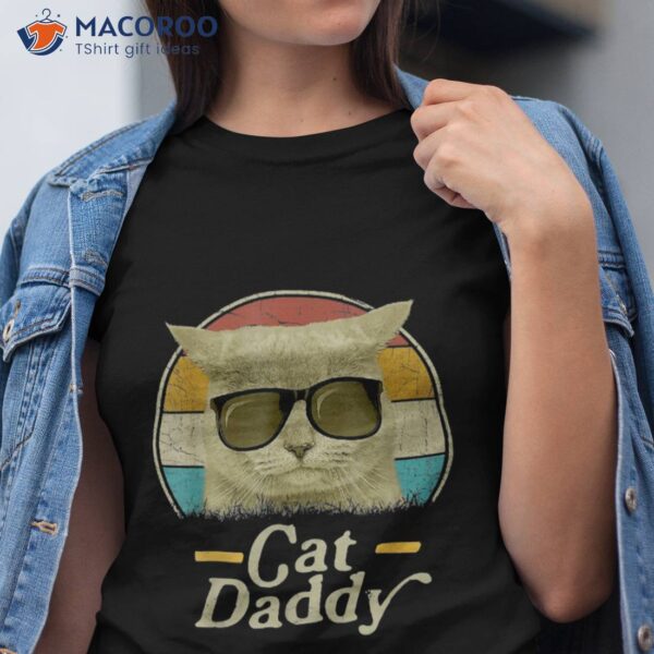 Retro Cat Daddy 80s 90s Style Sunglasses Shirt