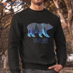 retro glacier grizzly bear national park shirt sweatshirt