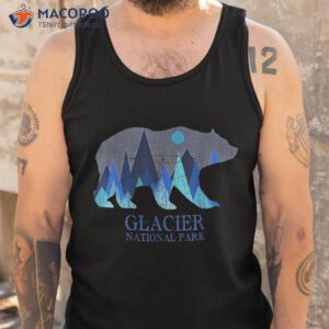 retro glacier grizzly bear national park shirt tank top