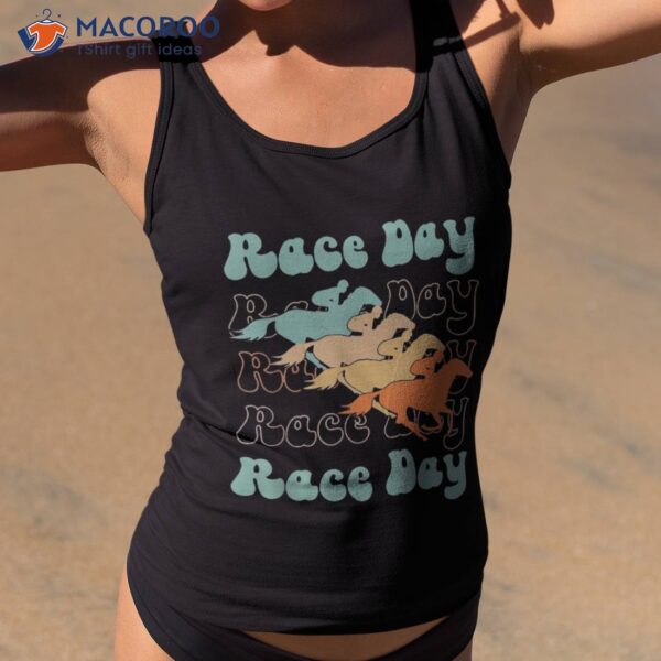 Retro Horse Race Day-horse Racing Party Tee For Shirt