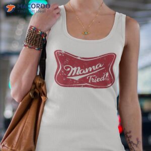 retro mama tried beer western country mom drinking gift shirt tank top 4