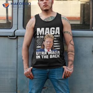 retro trump maga funny retro american flag for republicans shirt tank top 2