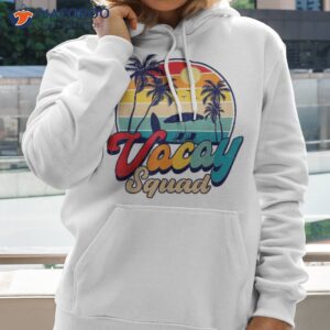 retro vacay squad aloha beaches palm trees summer vacation shirt hoodie