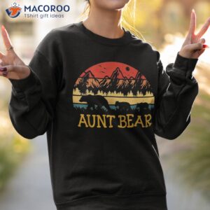 retro vintage aunt bear family matching mother s day gifts shirt sweatshirt 2