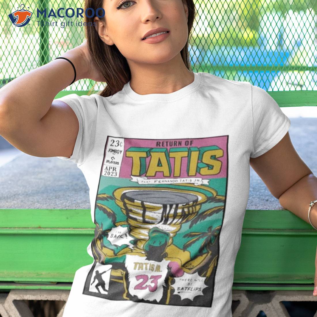 未使用品】 送料無料 新品 BreakingT タティスJR Tシャツ 白 XL