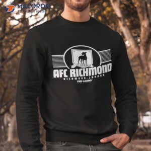 richmond athletic ted lasso afc stripe graphic shirt sweatshirt