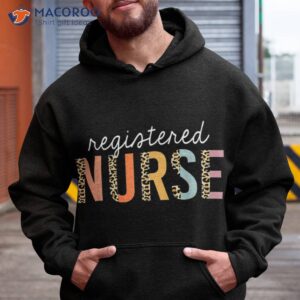 rn nurse leopard print registered nursing school shirt hoodie
