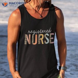 rn nurse leopard print registered nursing school shirt tank top