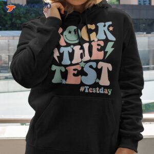 Rock The Test Testing Day Retro Motivational Teacher Student Shirt 1 rock the test testing day retro motivational teacher student shirt hoodie