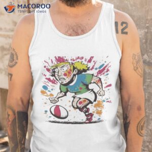 rugby player graffiti doodle woman shirt tank top