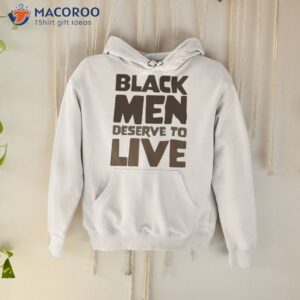 Ryan Clark Wearing Black Men Deserve To Live Shirt
