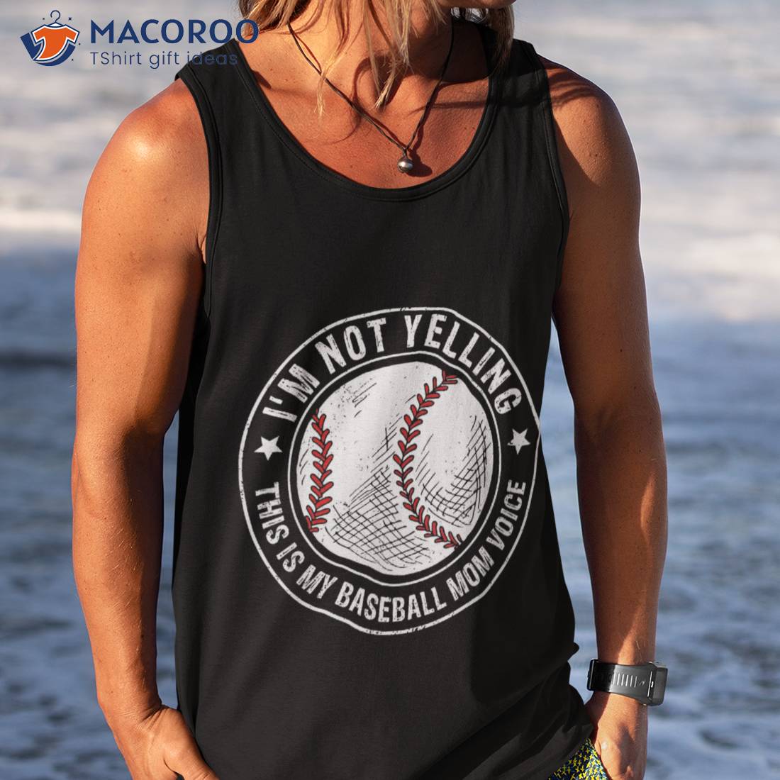s Baseball Mom Voice Funny Mama Mother's Day Shirt