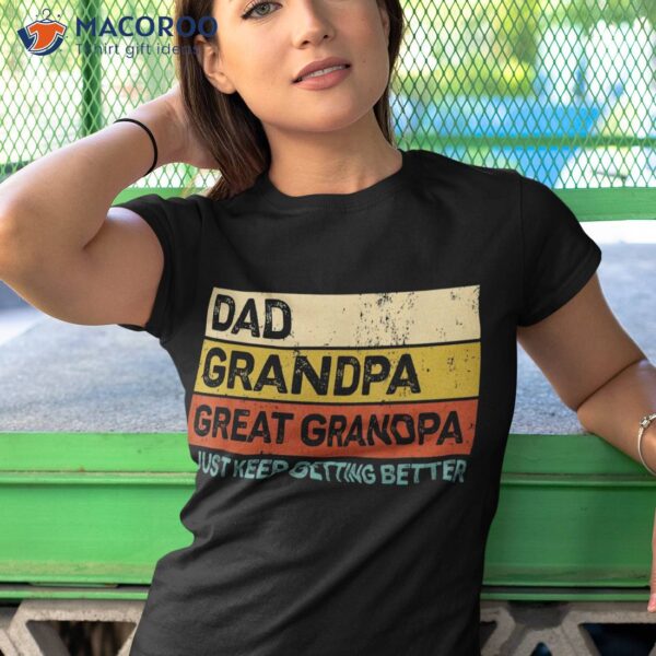 S Fathers Day Gift From Grandkids Dad Grandpa Great Shirt