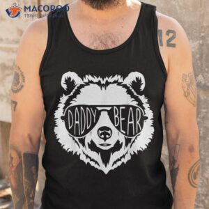 s funny father s day daddy bear face with sunglasses shirt tank top