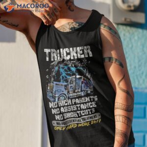 s graphic trucker only workhard shirt tank top 1