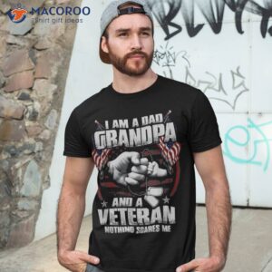 s i m a dad grandpa and veteran nothing scares me usa gifts shirt tshirt 3