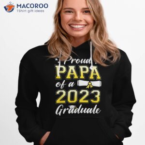 s proud papa of a class 2023 graduate senior graduation shirt hoodie 1