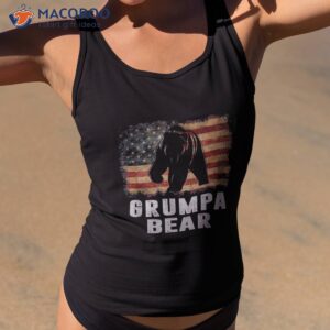 s vintage grumpa bear american flag 4th of july fathers day shirt tank top 2