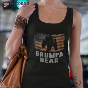 s vintage grumpa bear american flag 4th of july fathers day shirt tank top 4