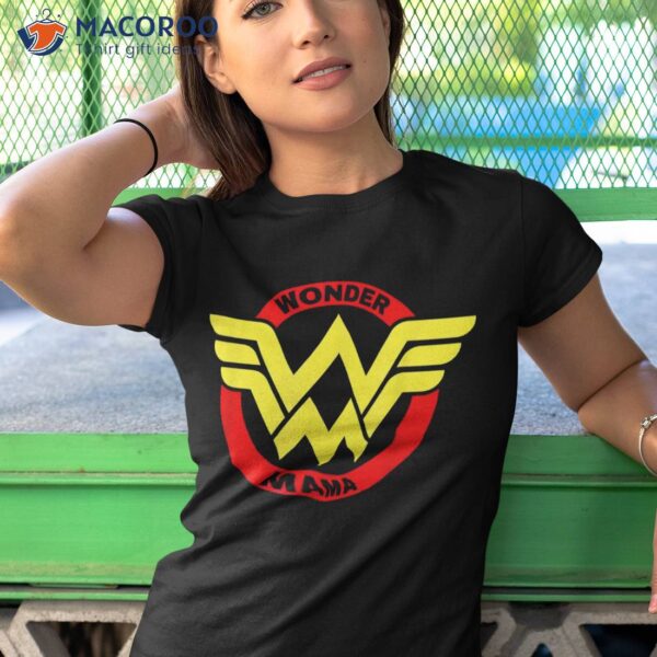 S Wonder Mama Mother T Shirt Gift Superhero Mom