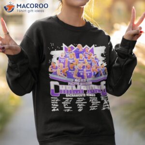 sacramento kings 2023 nba pacific division champions signatures shirt sweatshirt 2