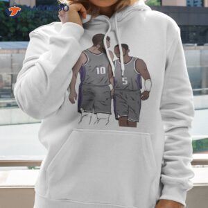 sacramento kings sabonis and fox cartoon shirt hoodie 2