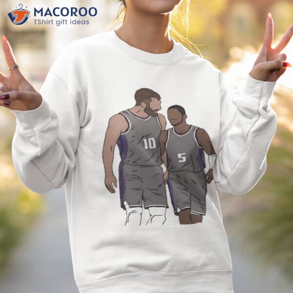 Sacramento Kings Sabonis And Fox Cartoon Shirt