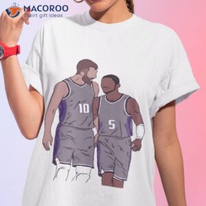 sacramento kings sabonis and fox cartoon shirt tshirt 1