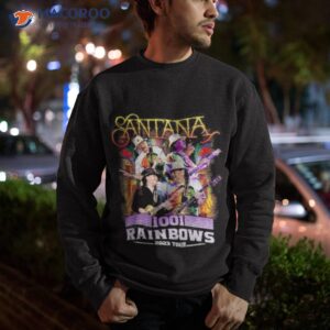 santana 1001 rainbows 2023 tour shirt sweatshirt