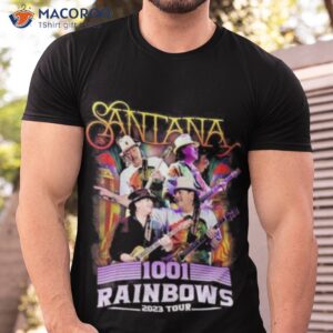 santana 1001 rainbows 2023 tour shirt tshirt