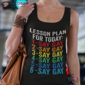 say gay rainbow vintage floral stay proud lgbtq gay rights 2023 shirt tank top 4