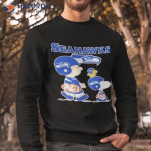 seattle seahawks snoopy plays the football game shirt sweatshirt