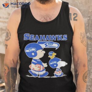 seattle seahawks snoopy plays the football game shirt tank top